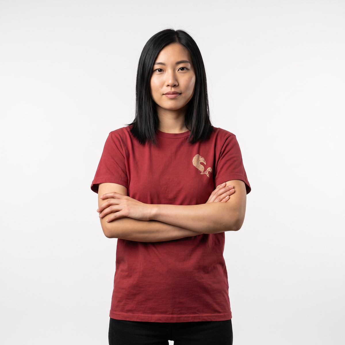 1883 Train Tee - Vintage Maroon, front