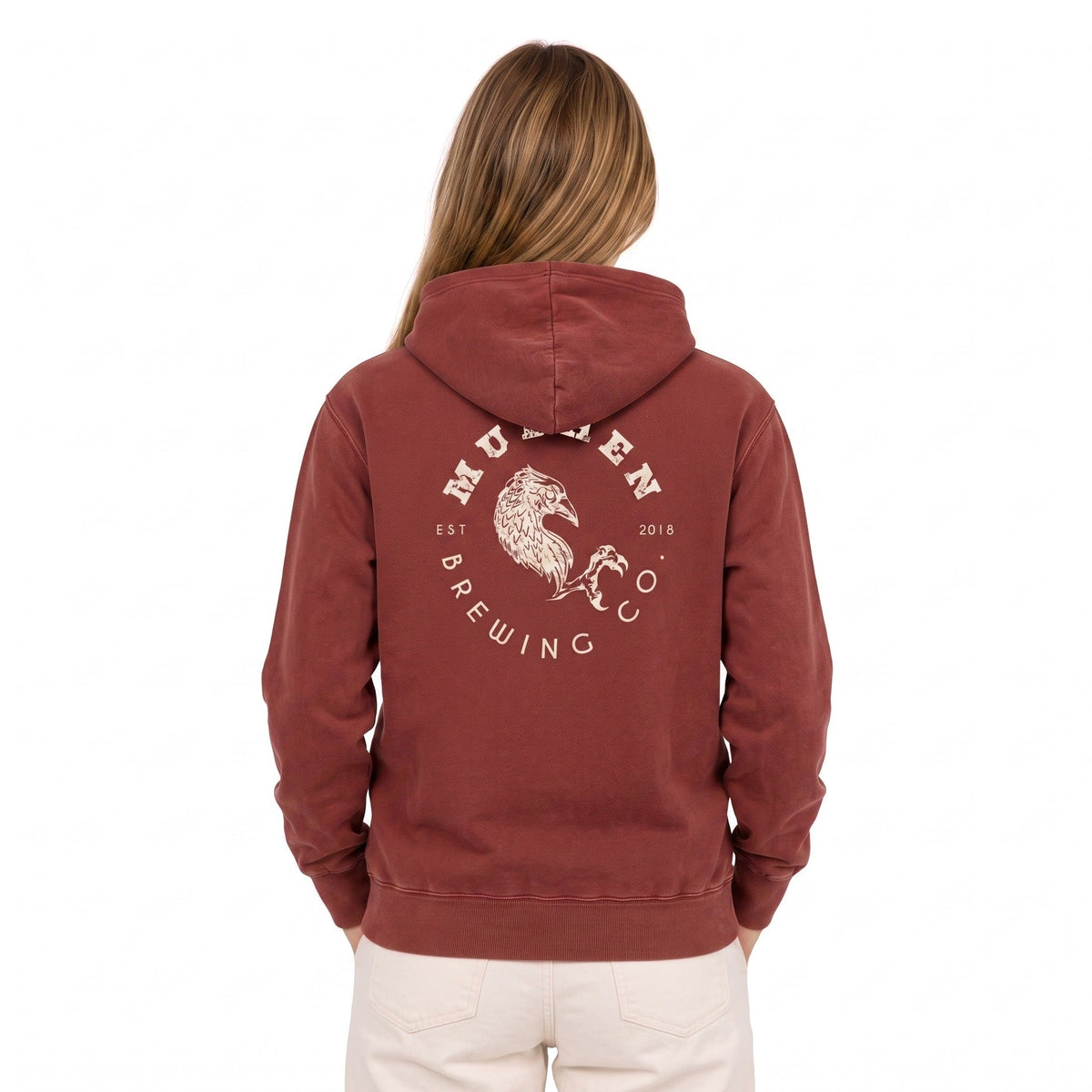 Brick MudHen Circle Logo Hoodie, back