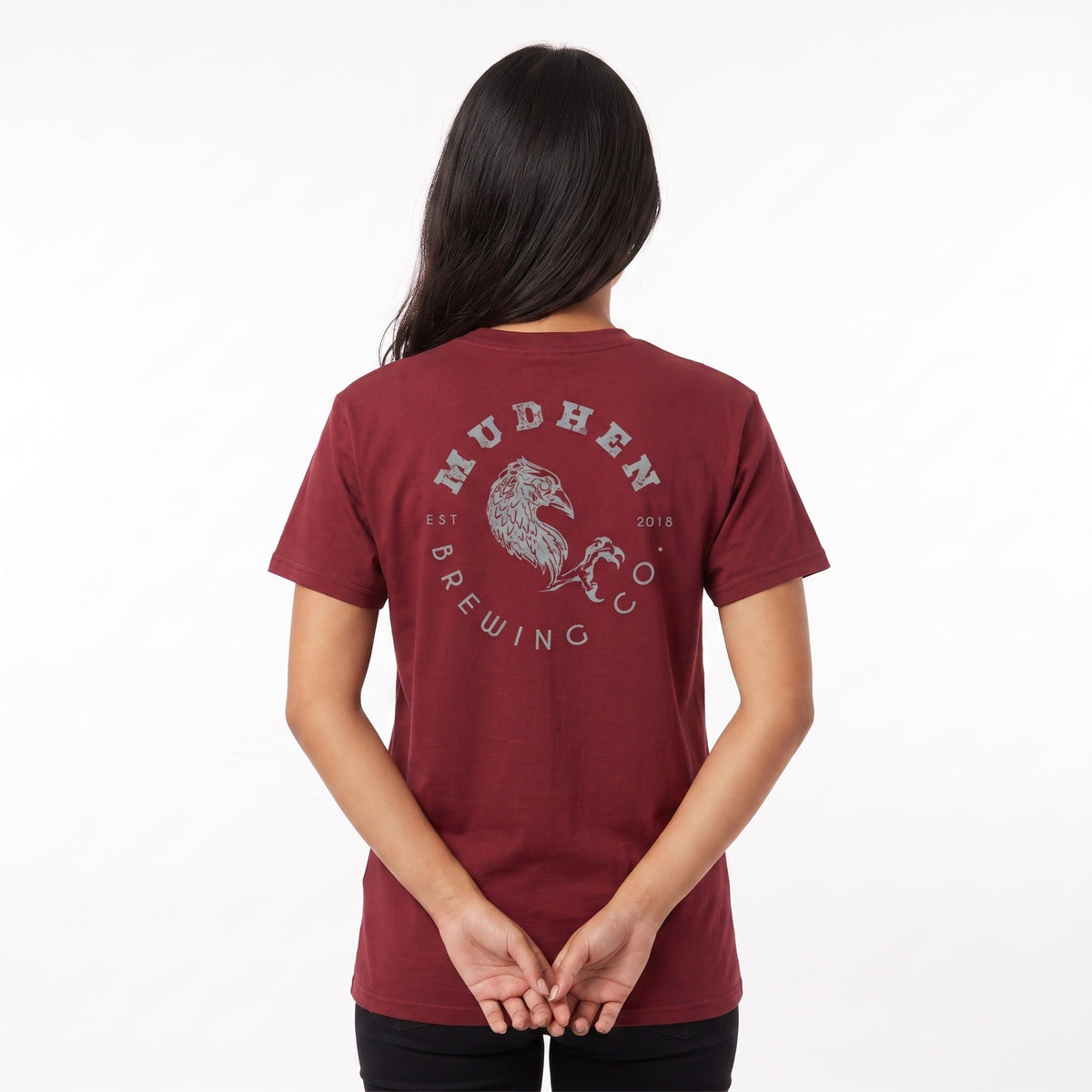 Circle Logo Tee - Maroon, back