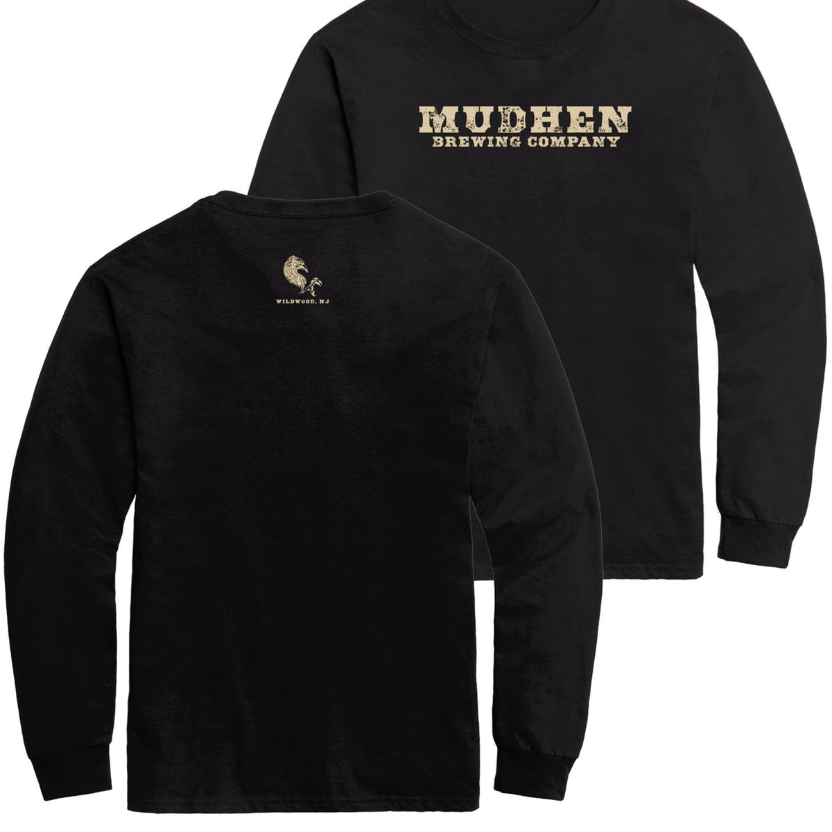 Classic Logo Long Sleeve Tee - Black, closeup