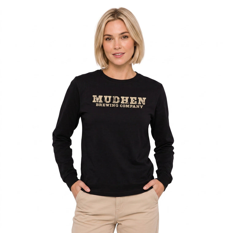 Classic Logo Long Sleeve Tee - Black