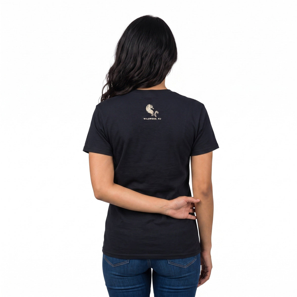 Classic Logo Tee - Black/ Cream, back