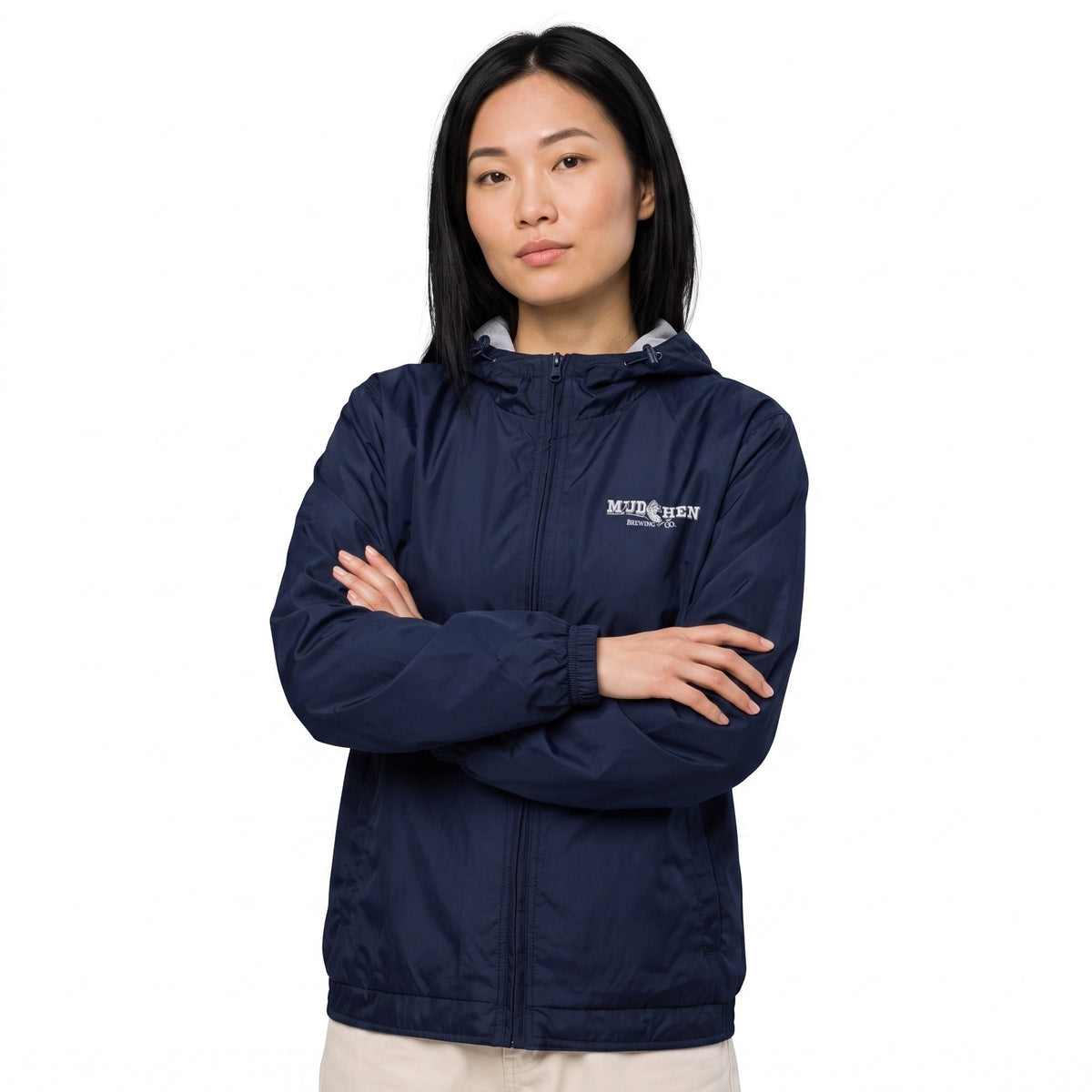 Coastal Windbreaker – Navy, front