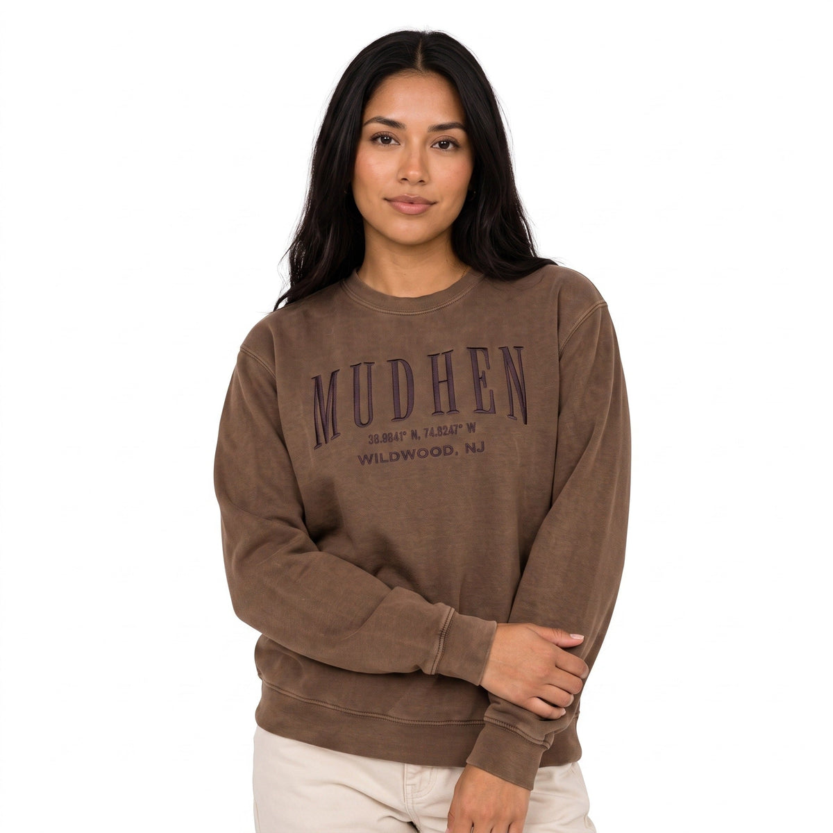 Crewneck Sweatshirt - Coffee, front