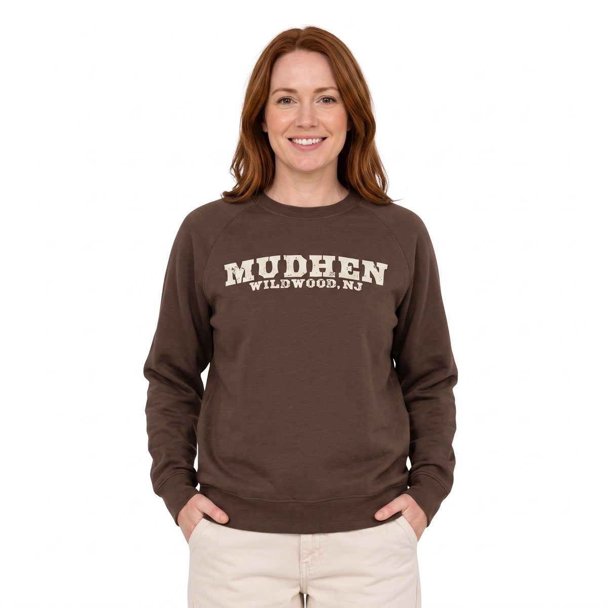 Crewneck Sweatshirt – Mocha Brown, front