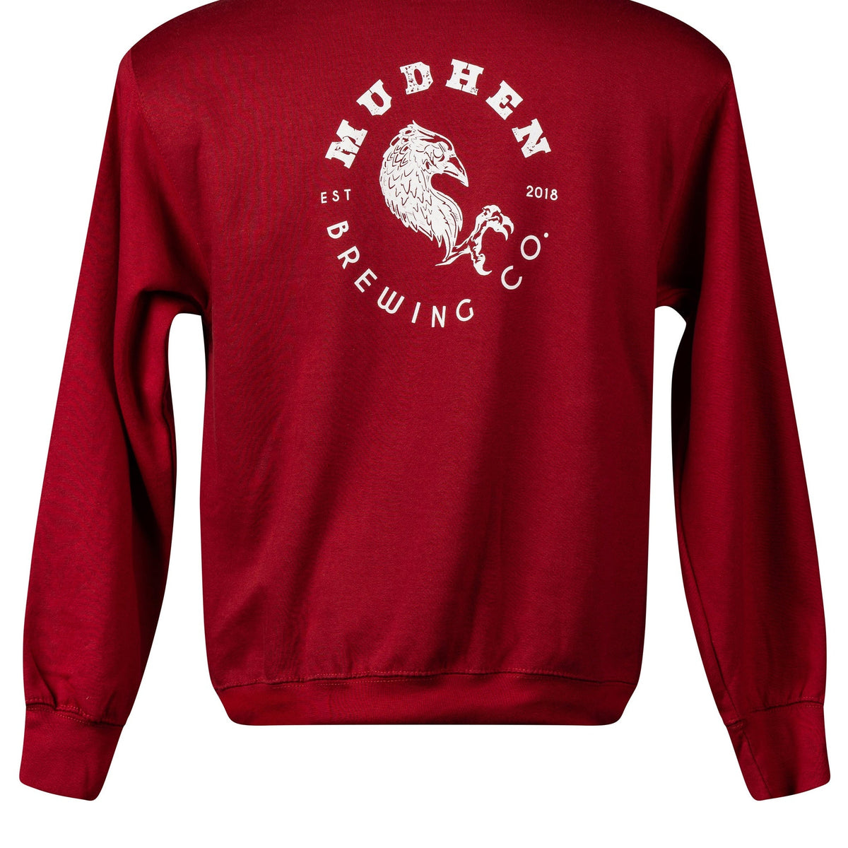 Crimson Red Quarter-Zip Pullover, closeup