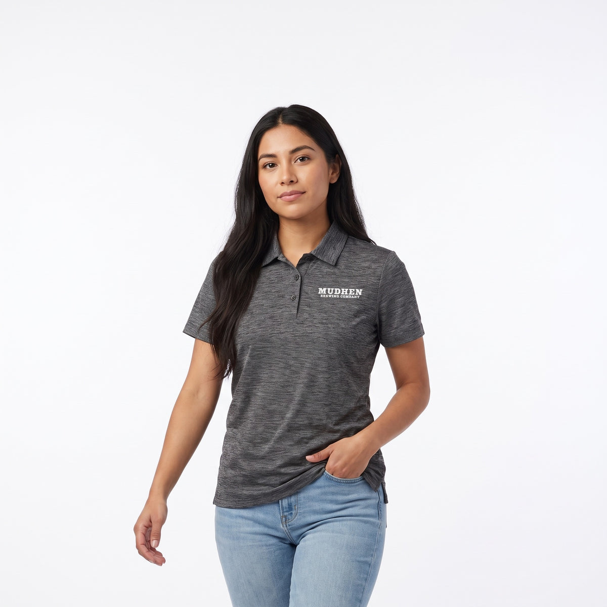 Golf Polo - Gray, front