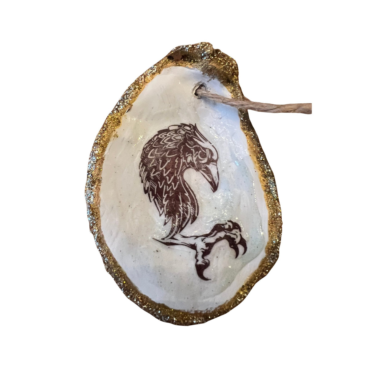 MudHen Oyster Shell Ornament