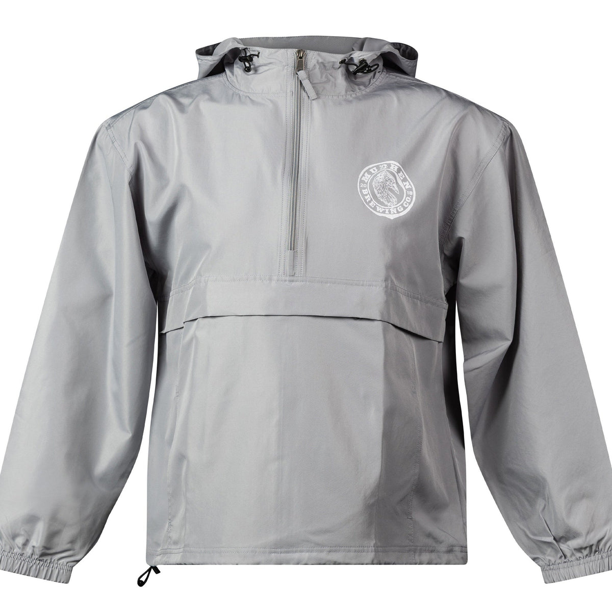 MudHen Classic Anorak – Shoreline Silver, closeup