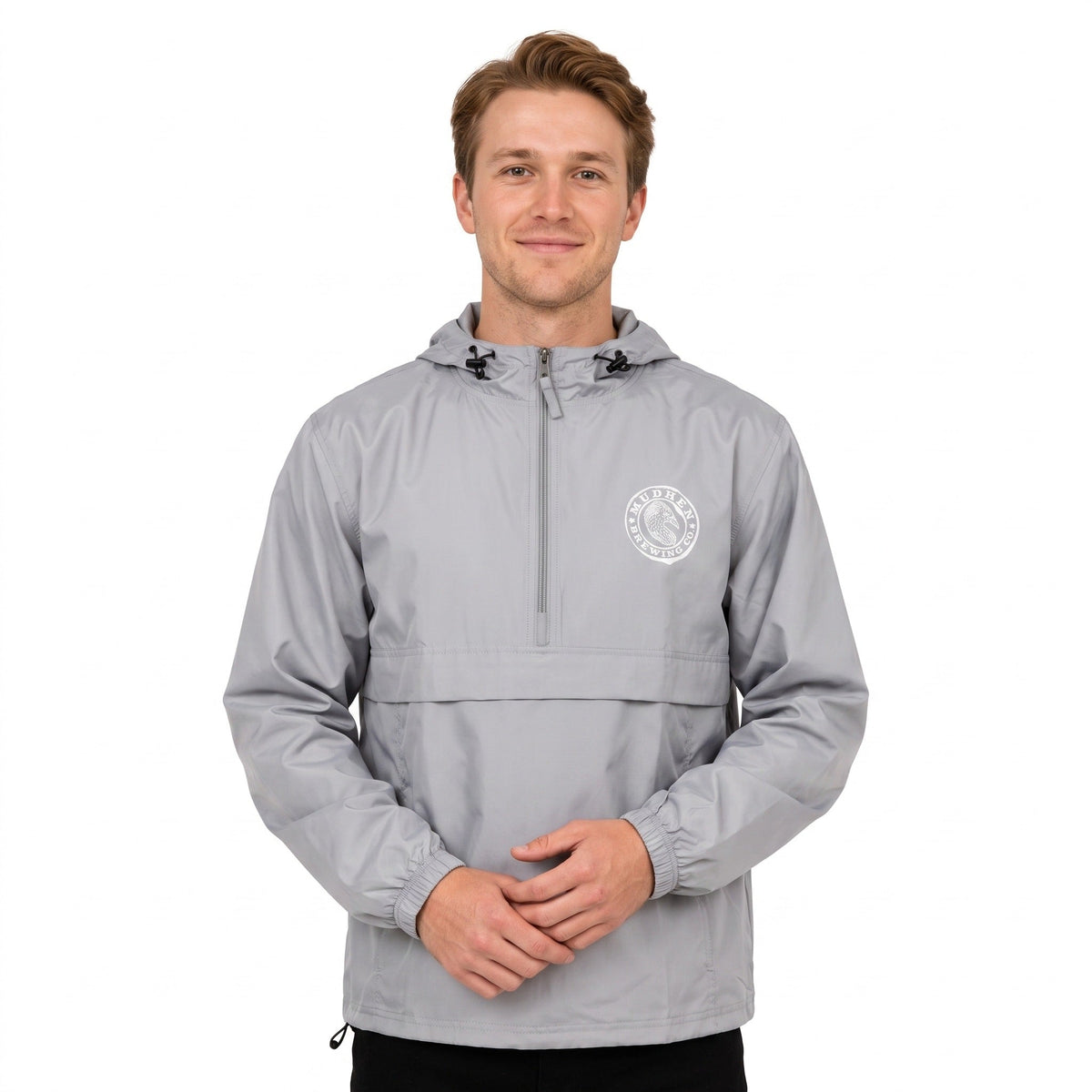 MudHen Classic Anorak – Shoreline Silver, front