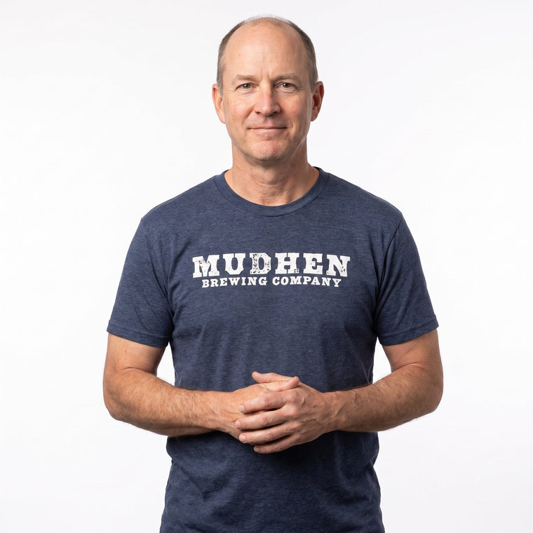 Mudhen Logo Tee - Heather Navy