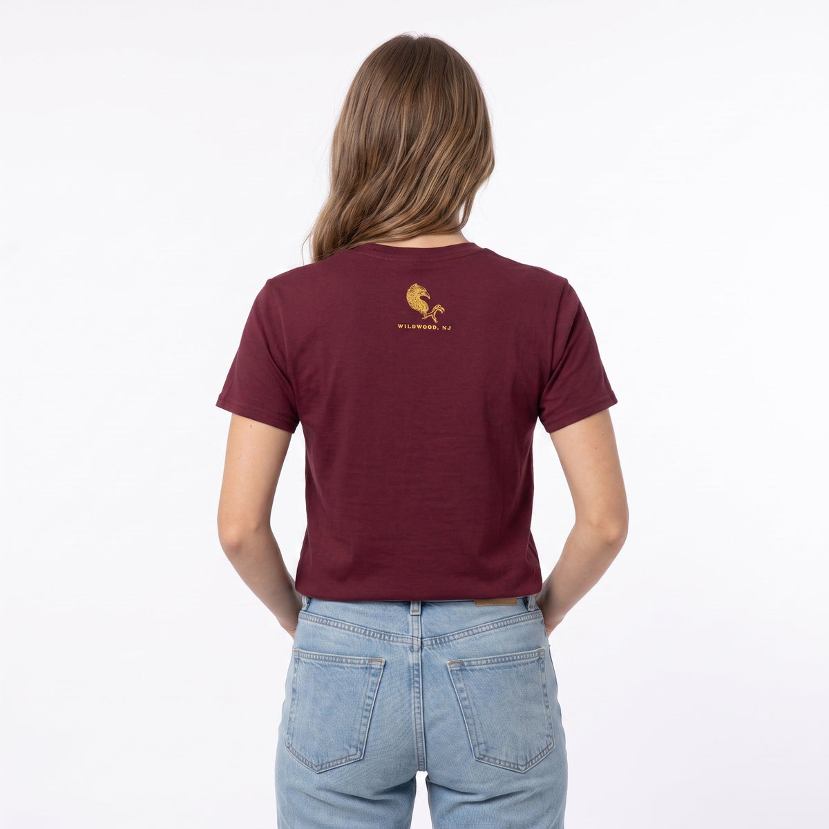 Mudhen Logo Tee - Maroon, back