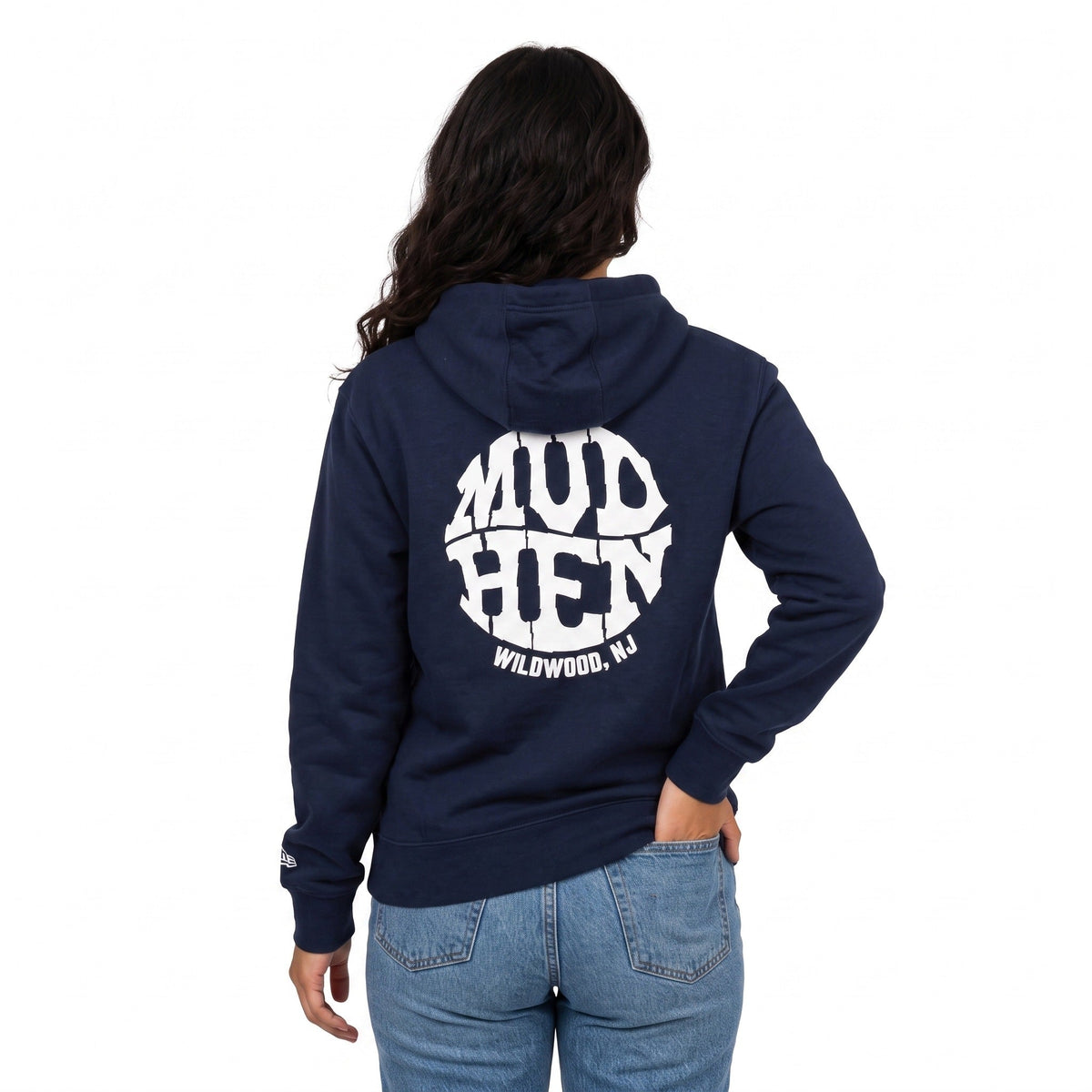 MudHen Puff Full Zip Hoodie - Navy, back