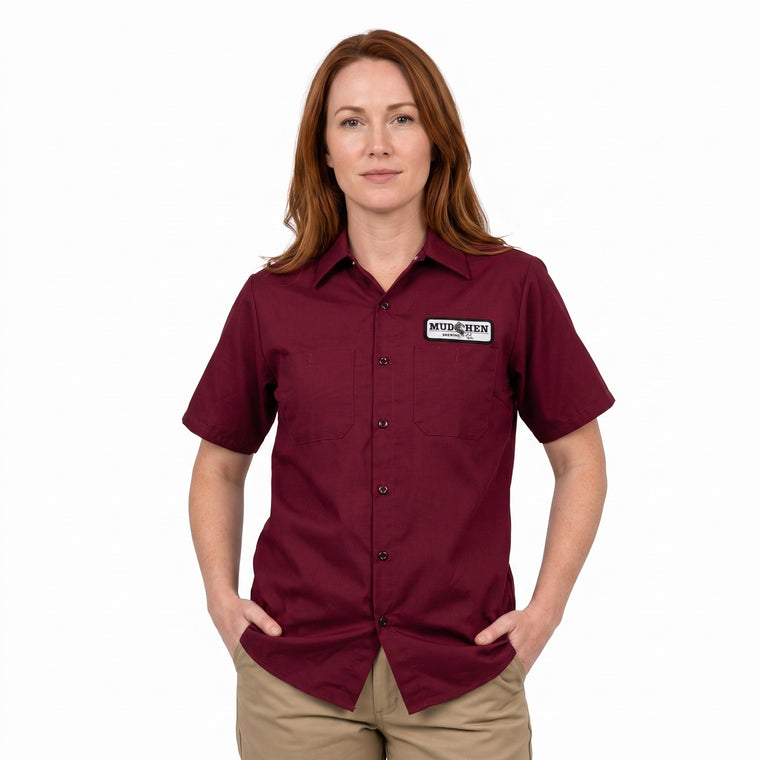 MudHen Shirt - Burgundy