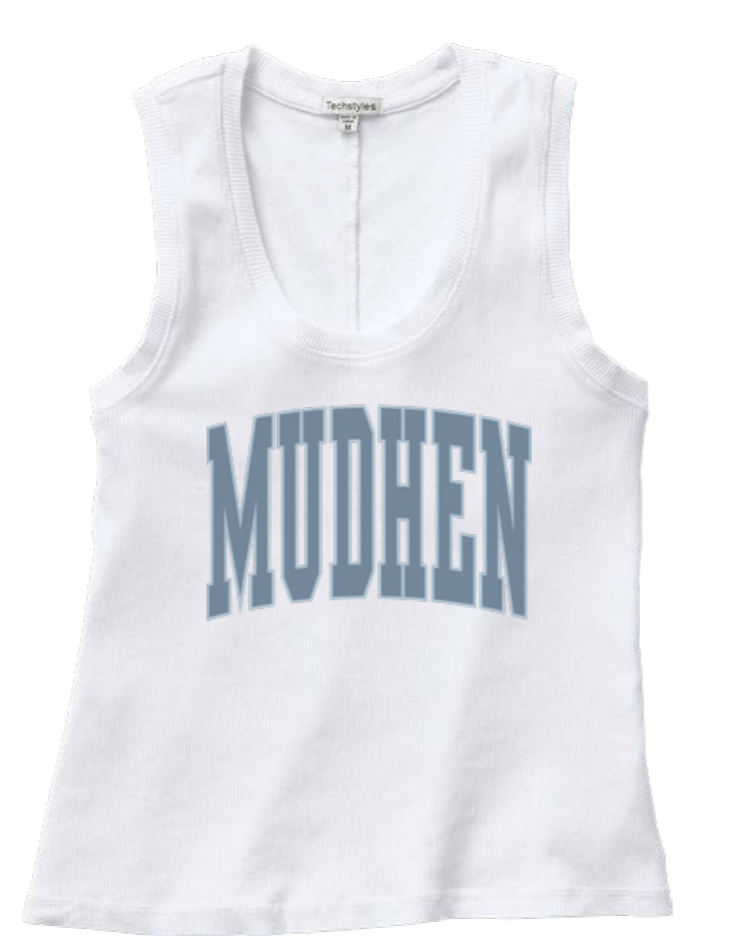 MudHen Tank Top - White