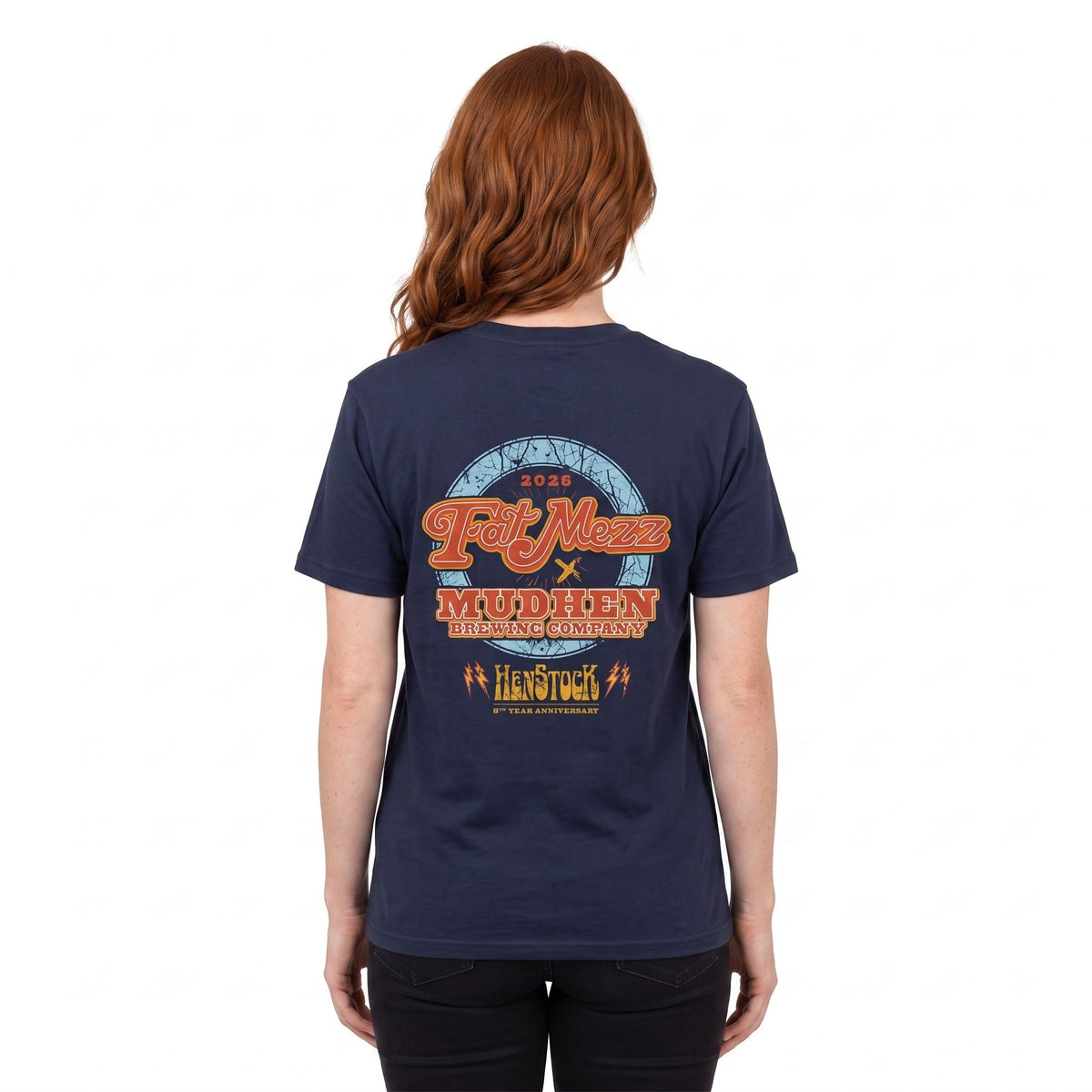 MudHen x Fat Mezz Anniversary T-shirt, back
