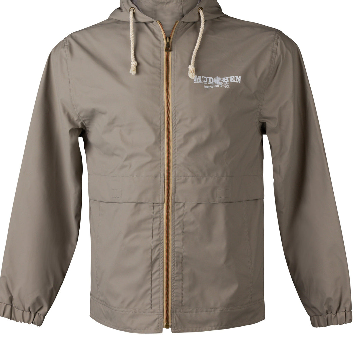 Rain Jacket - Khaki, closeup