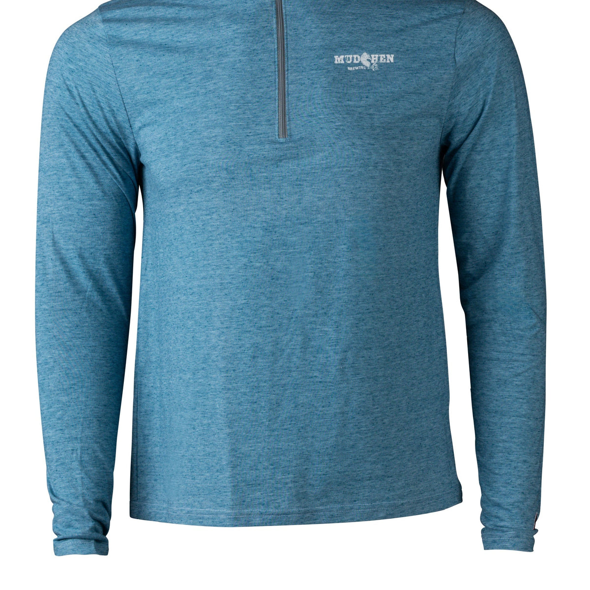 Reclaim Quarter Zip - Marine Blue, closeup
