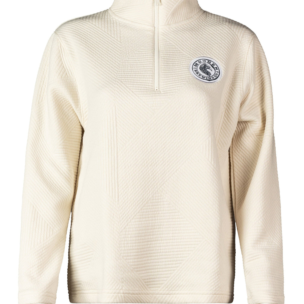Sea Smoke Quarter-Zip - Ivory, closeup