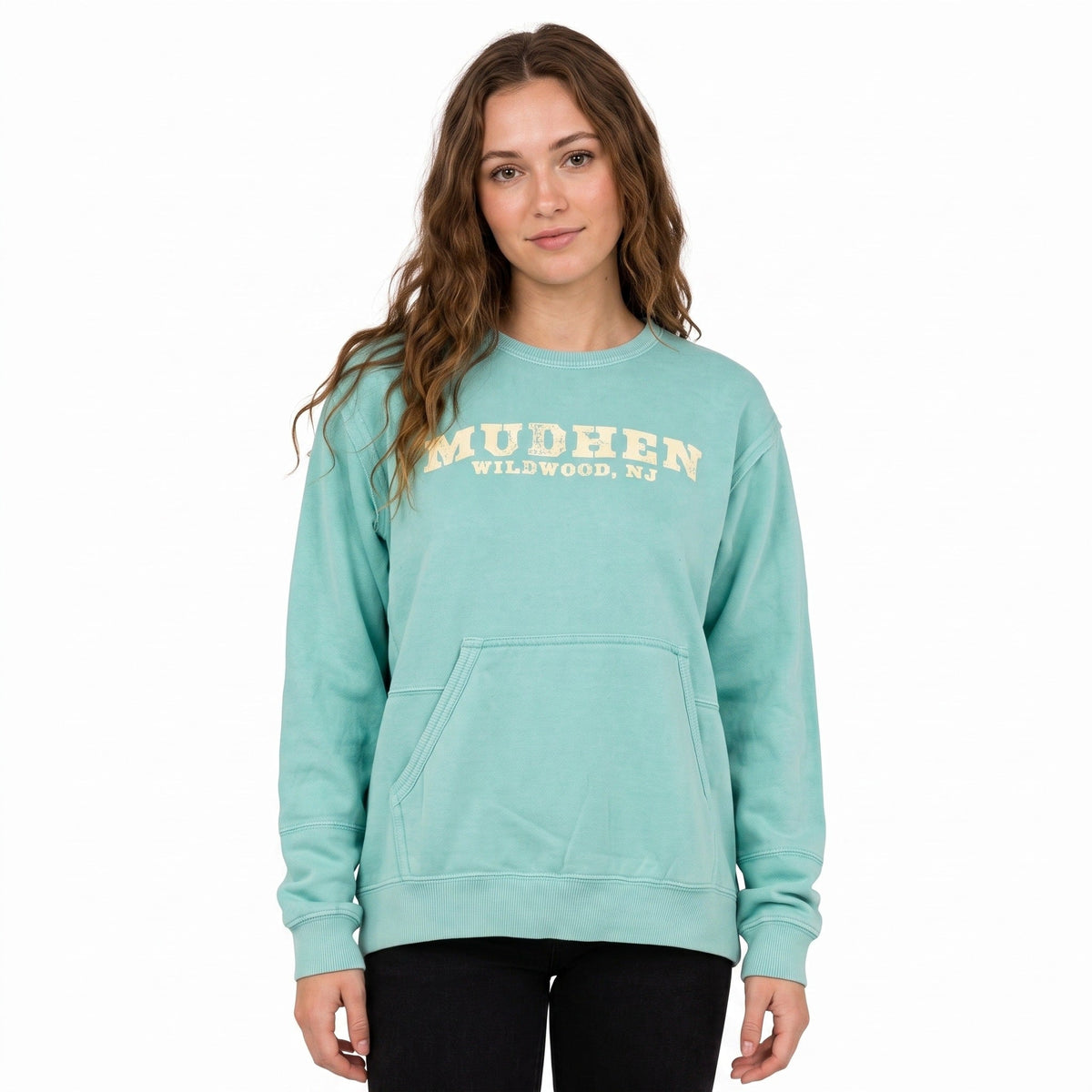 Women’s Crewneck Sweatshirt - Barbados Blue, front