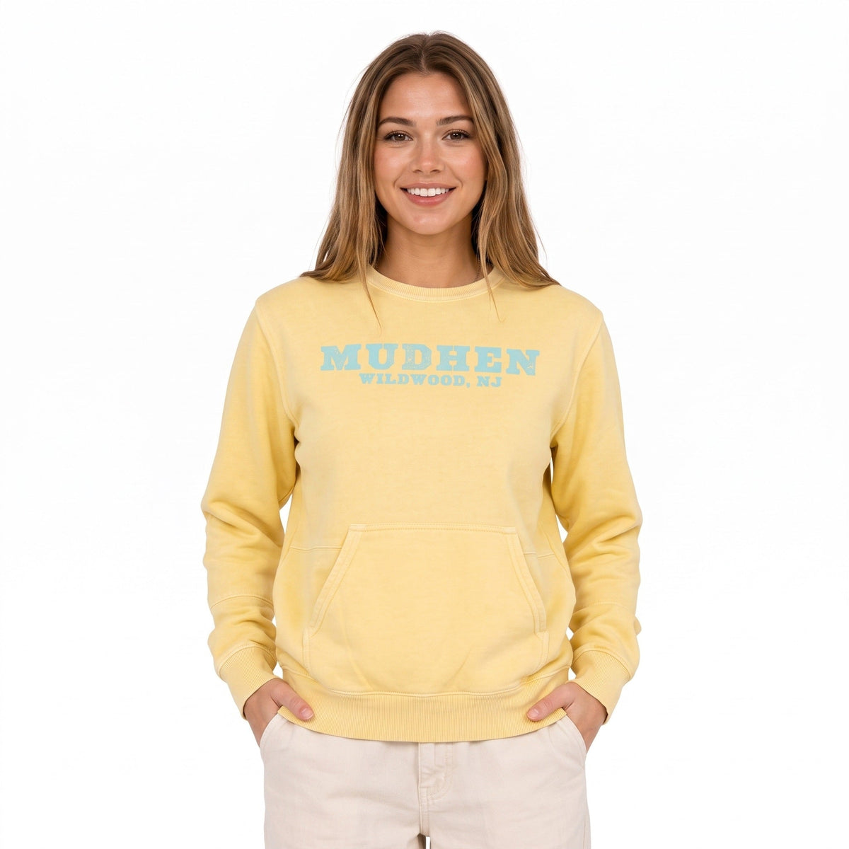 Women’s Crewneck Sweatshirt - Yellow, front